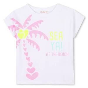 NEW BILLIEBLUSH girls short sleeves graphic shirt in white